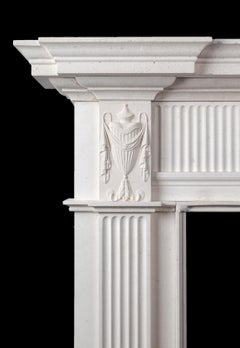 Ryan & Smith Georgian Style Limestone Fireplace