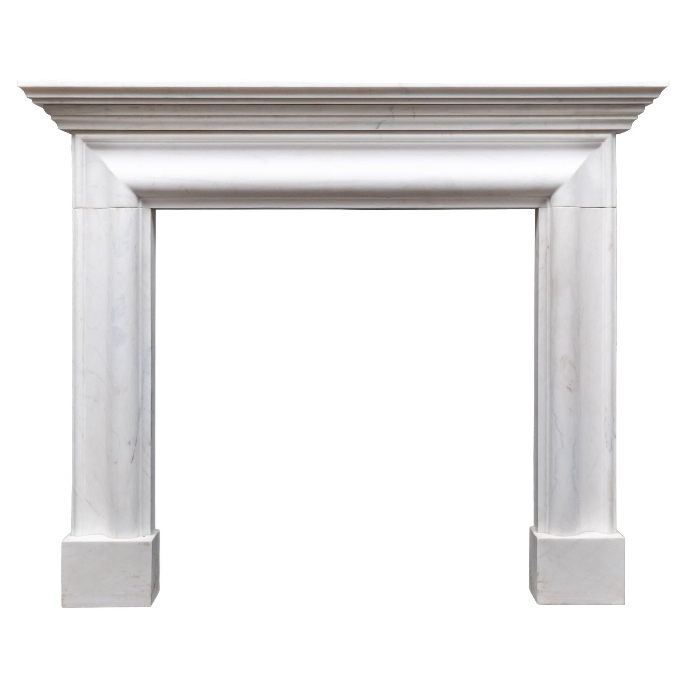 Ryan & Smith Statuary Bolection Style Marble Fireplace Mantel For Sale