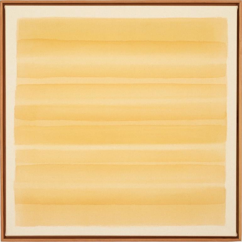 Rectangles in Yellow Ocre #3 - Mixed Media Art by Ryan Snow