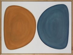 Half Circles in Ochre and Grey n° 1