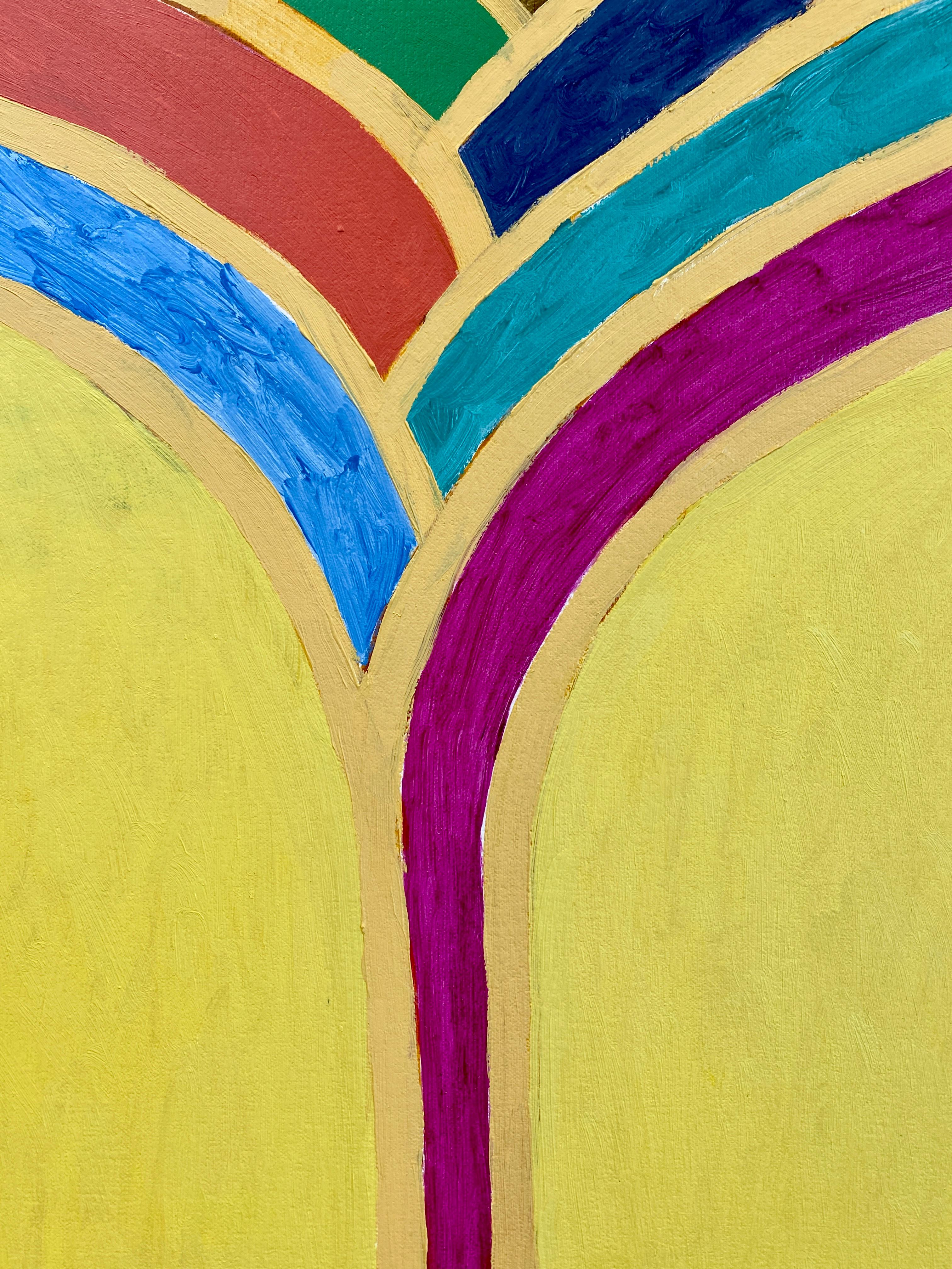 Butt Braid by Ryan Thayer Davis is a 38 x 28 inch acrylic and oil painting, completed in 2021. This unique painting comes ready to hang and includes a certificate of authenticity issued by the gallery. 

Butt Braid was featured in a 2021 group show,