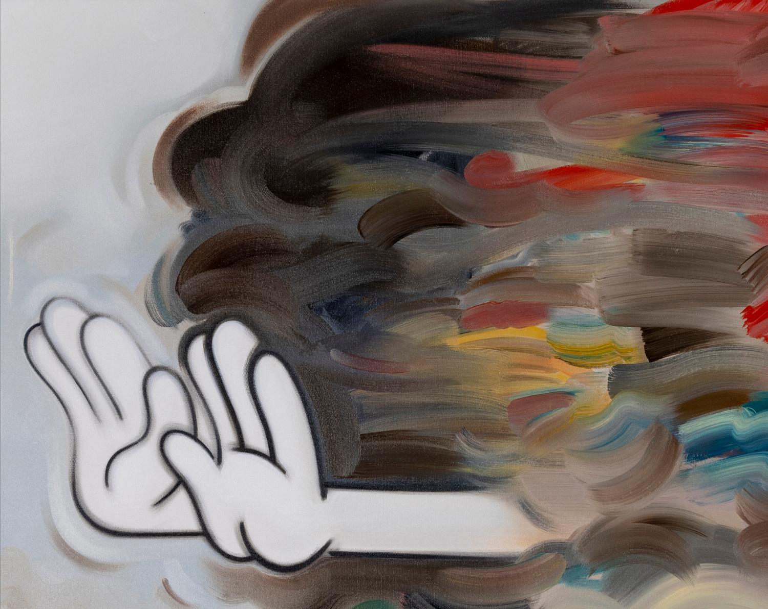 Zeitgenössische figurative Malerei des in Chicago lebenden Künstlers Ryan Travis Christian. Dieses Werk wird 2023 in der von Vincent Di Nguyen kuratierten Gruppenausstellung 