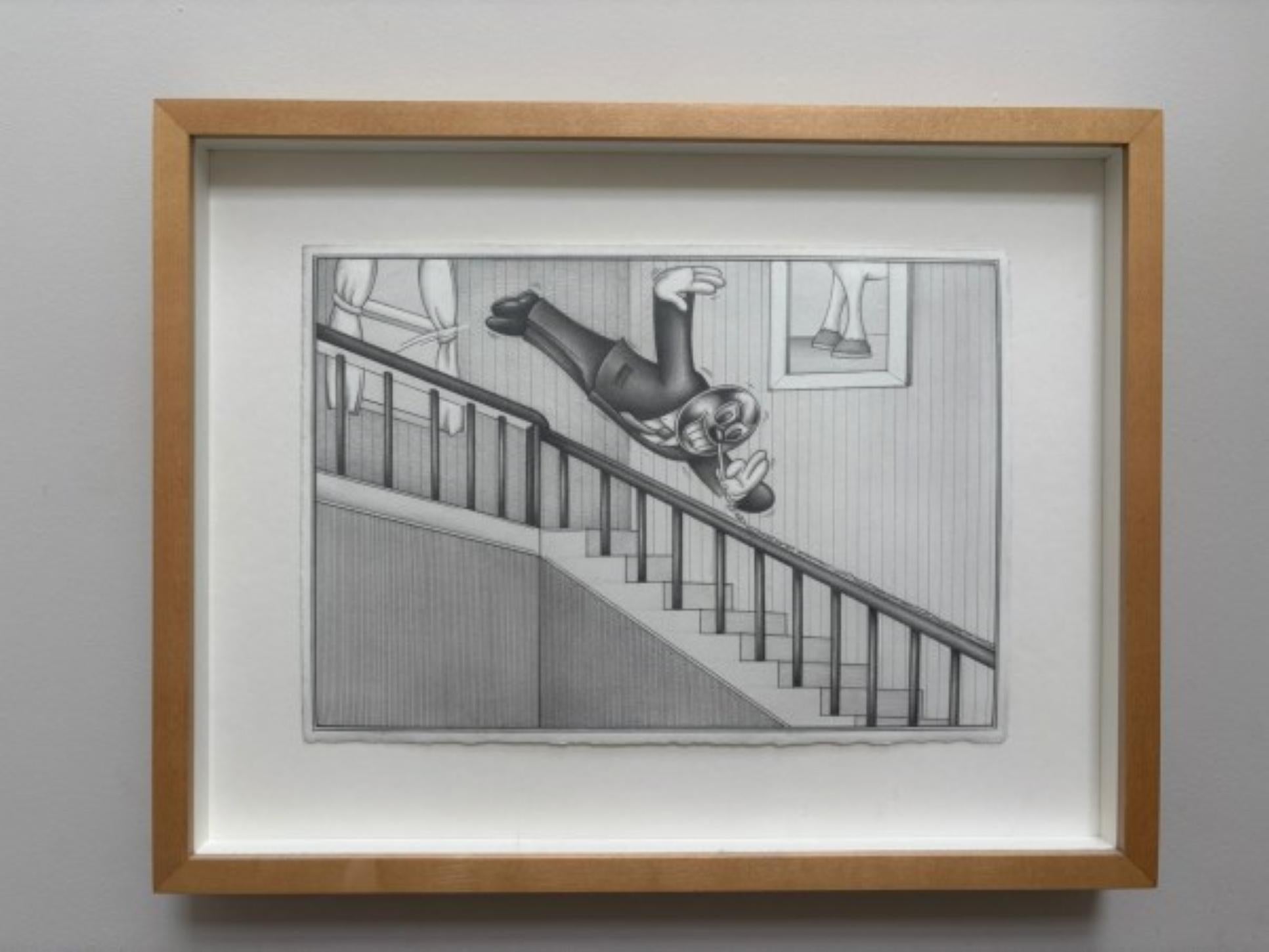 Dont Touch The 3rd Rail 

By Ryan Travis Christian

Ryan Travis Christian is an American artist recognized for his black-and-white graphite drawings that blend cartoon aesthetics with dark humor and social critique. His work often draws from vintage