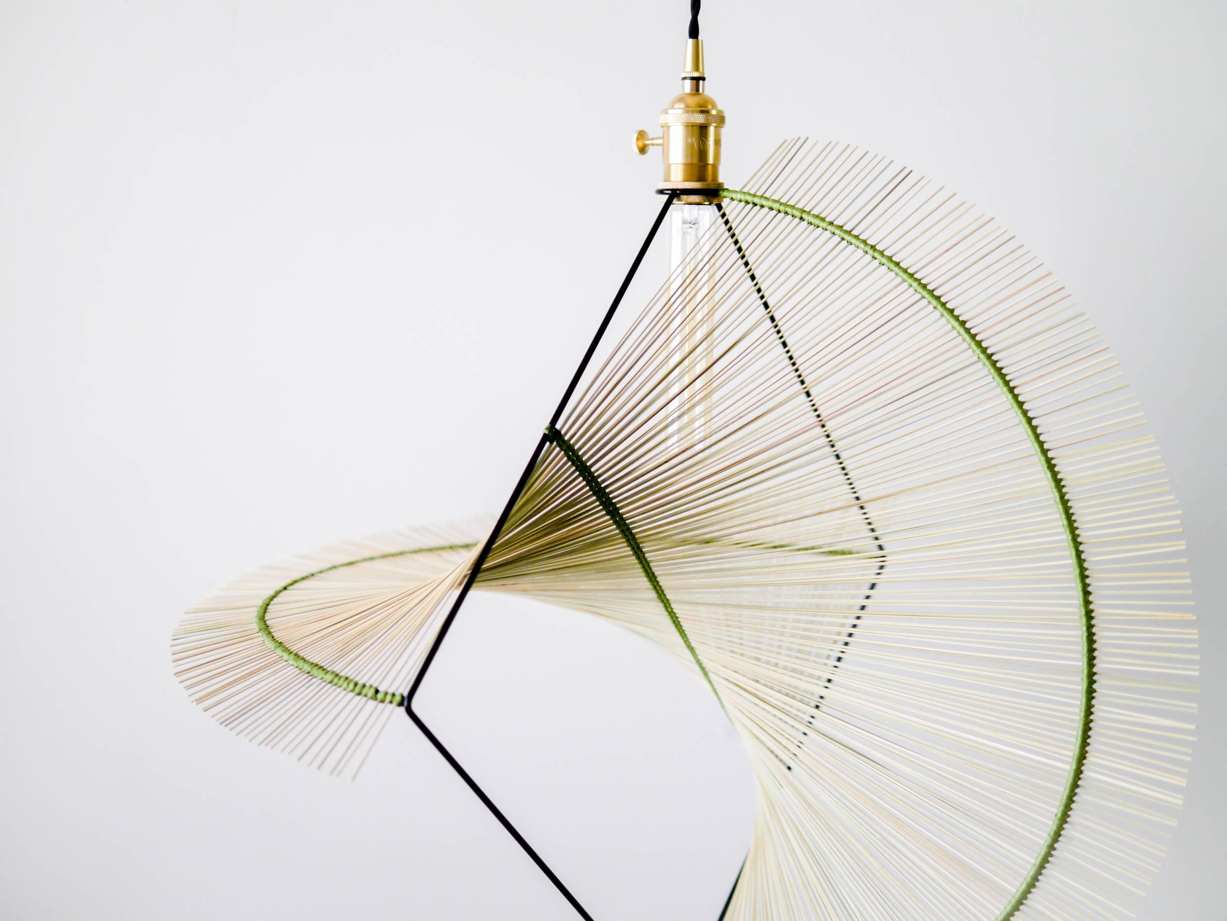 Ryar Light, Umbrella Sedge Handcrafted Pendant For Sale 9