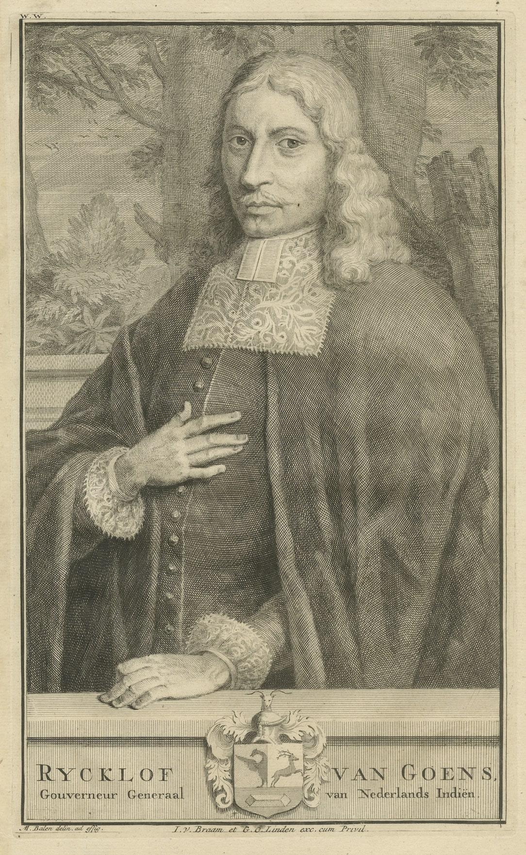 Rycklof van Goens: Formidable Governor-General of the VOC, Niederländisch-Ostindien (Frühes 18. Jahrhundert) im Angebot