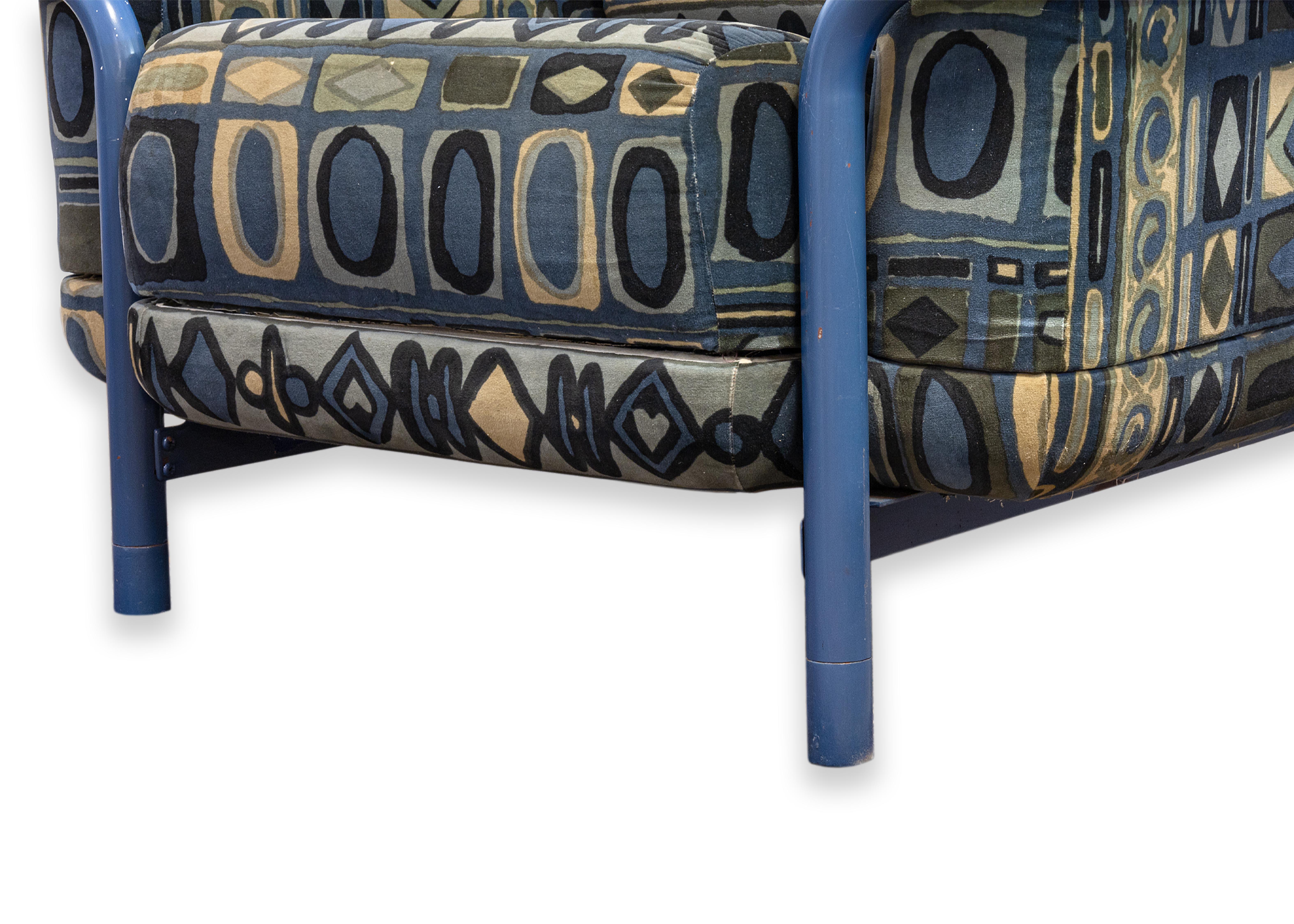 Rye pour Marble Furniture Co. Prototype de chaise avec coussin en acier tubulaire Lenor Larsen en vente 4