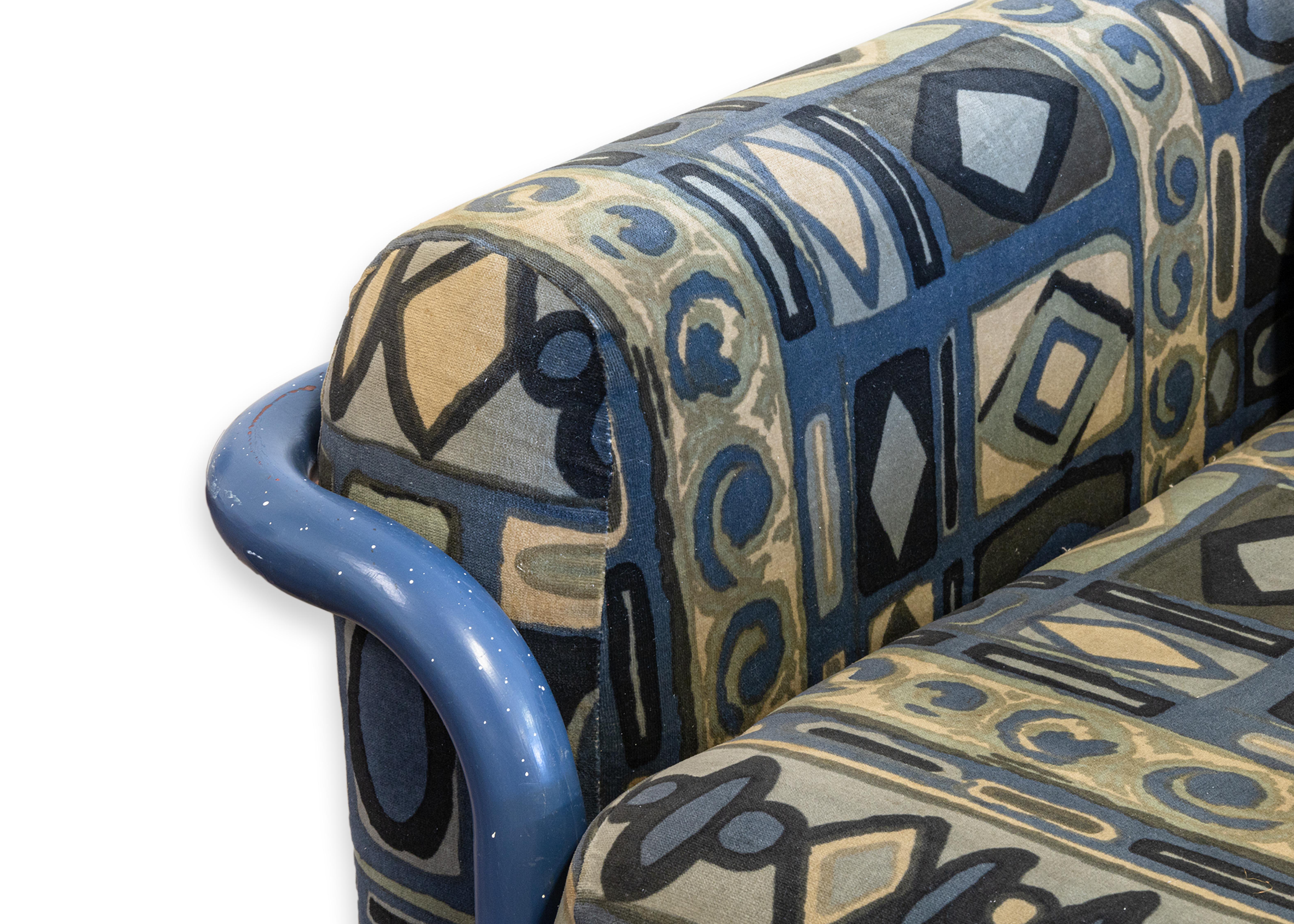 Rye pour Marble Furniture Co. Prototype de chaise avec coussin en acier tubulaire Lenor Larsen en vente 1