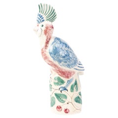 Rye Pottery Polychrome Parrot Figure