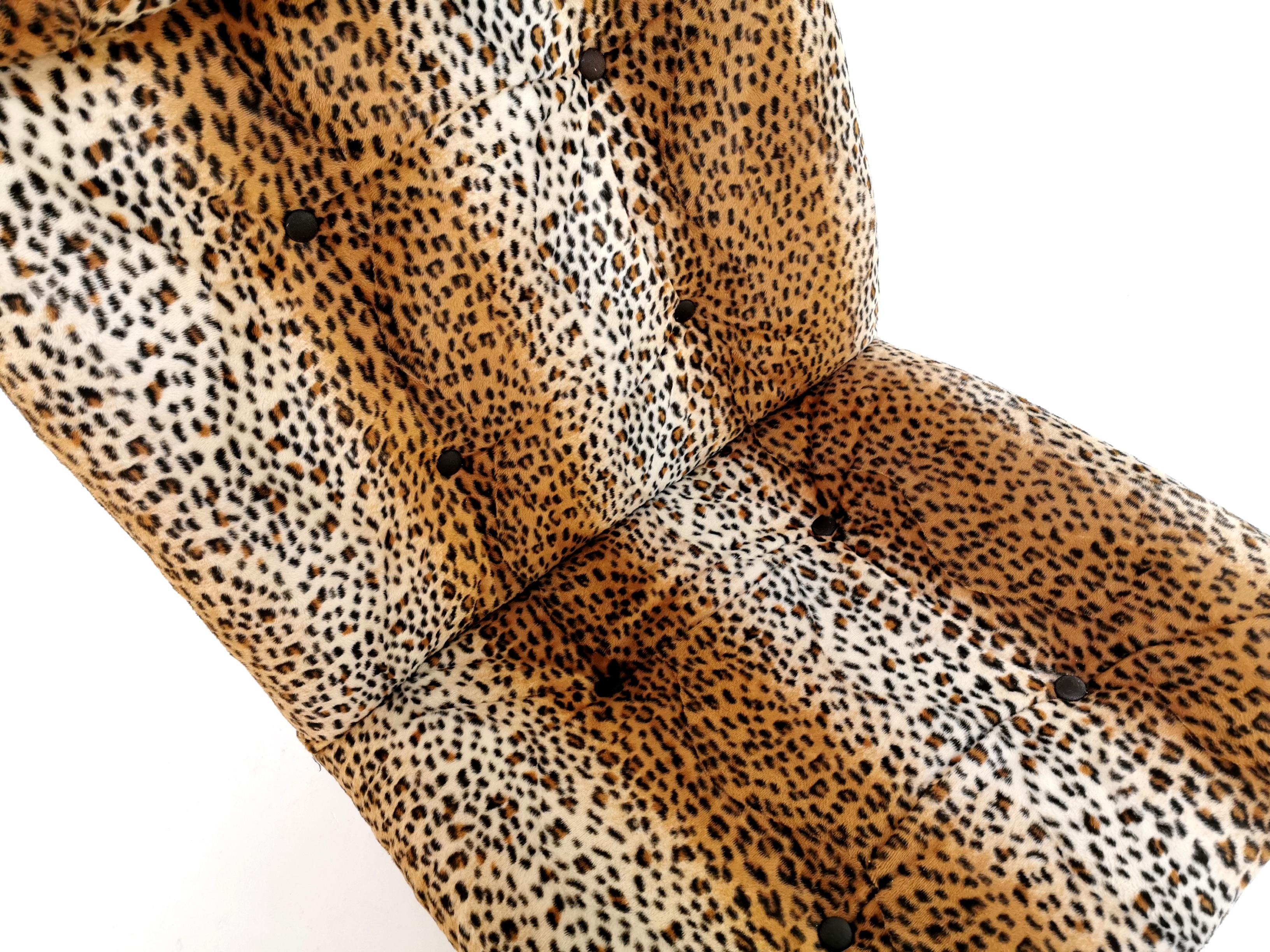 Mid-Century Modern Rykken Kengu Leopard Lounge Chair by Elsa and Nordahl Midcentury