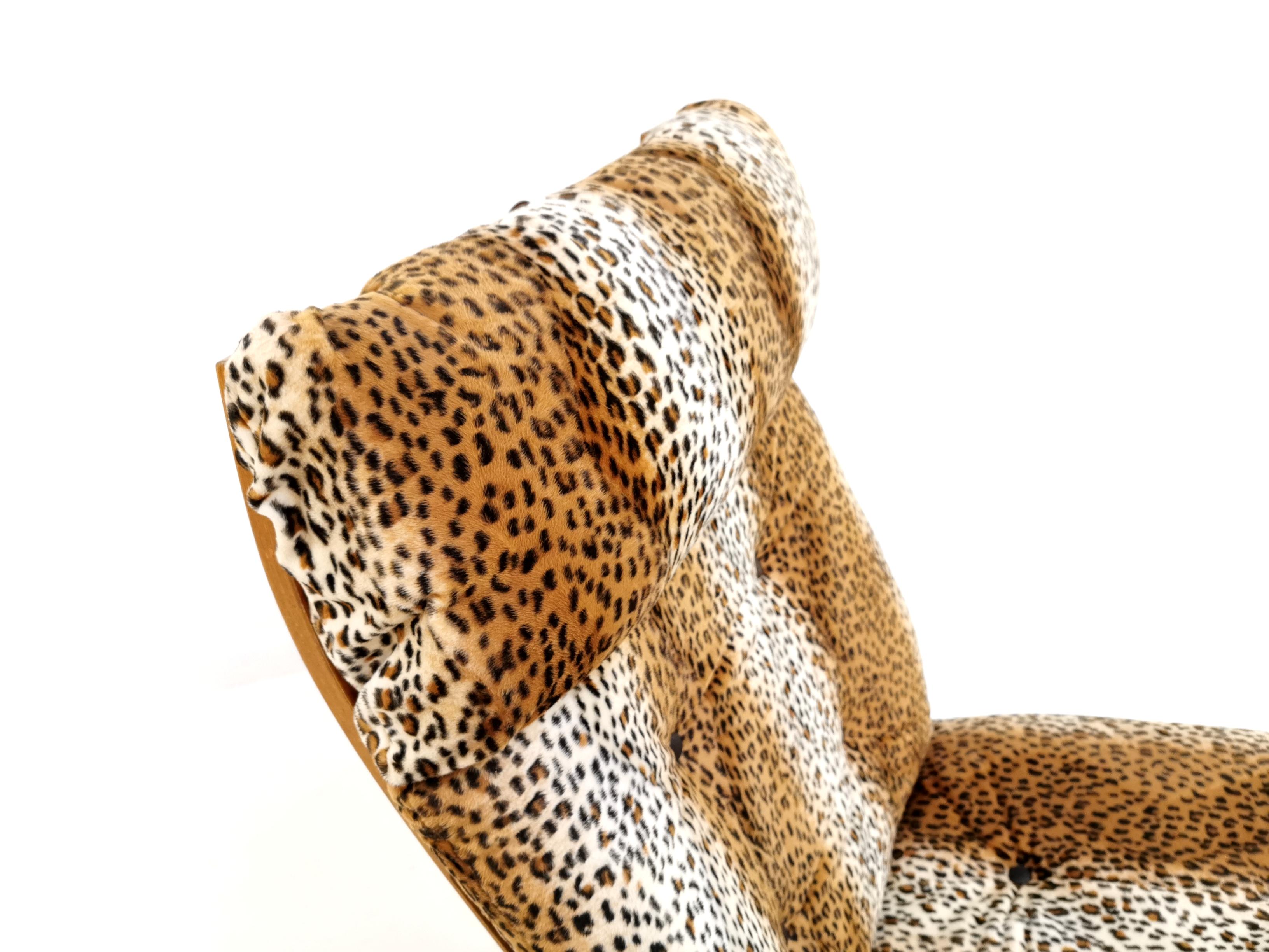 Rykken Kengu Leopard Lounge Chair by Elsa and Nordahl Midcentury In Good Condition In STOKE ON TRENT, GB