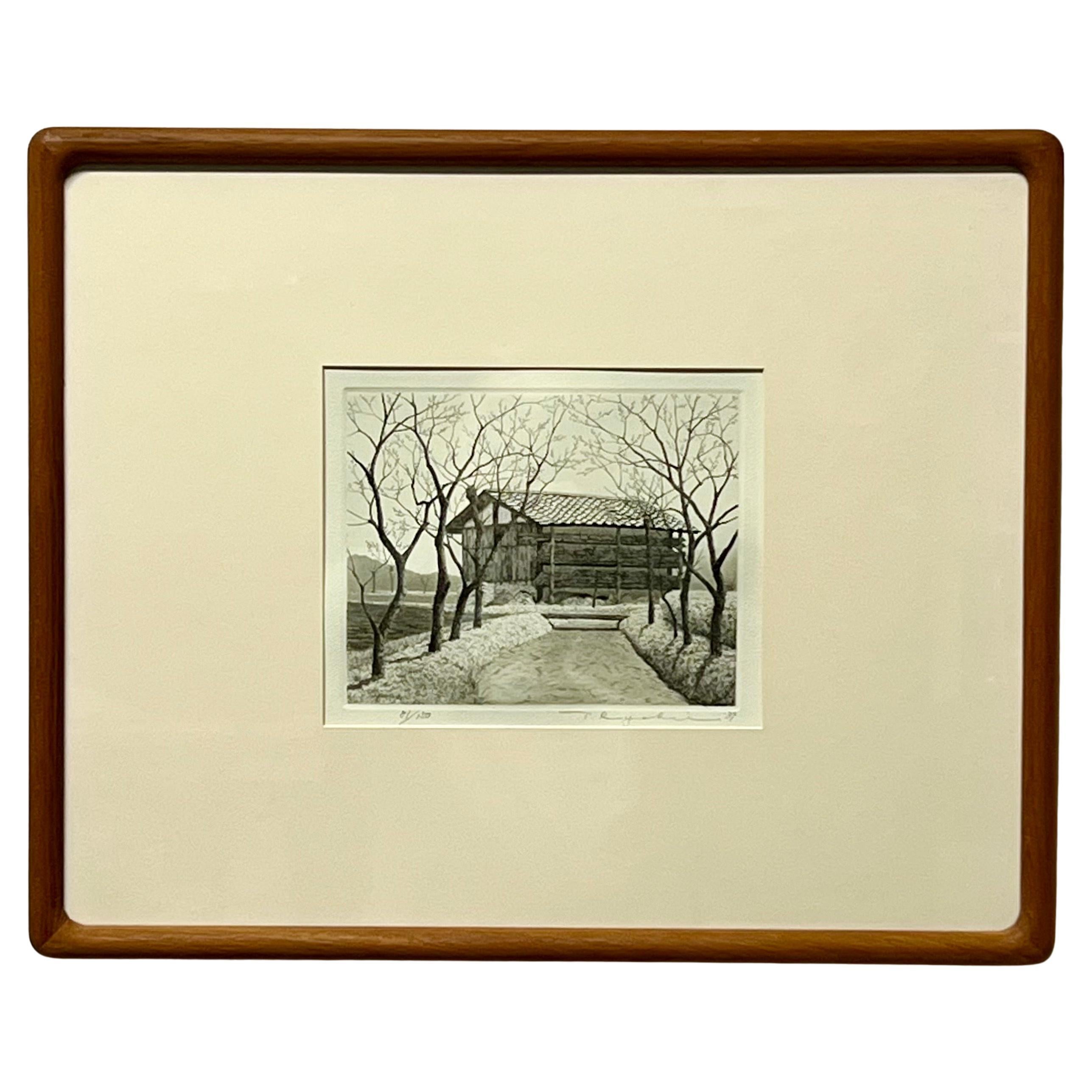 Ryohei Tanaka Etching Japan c1989