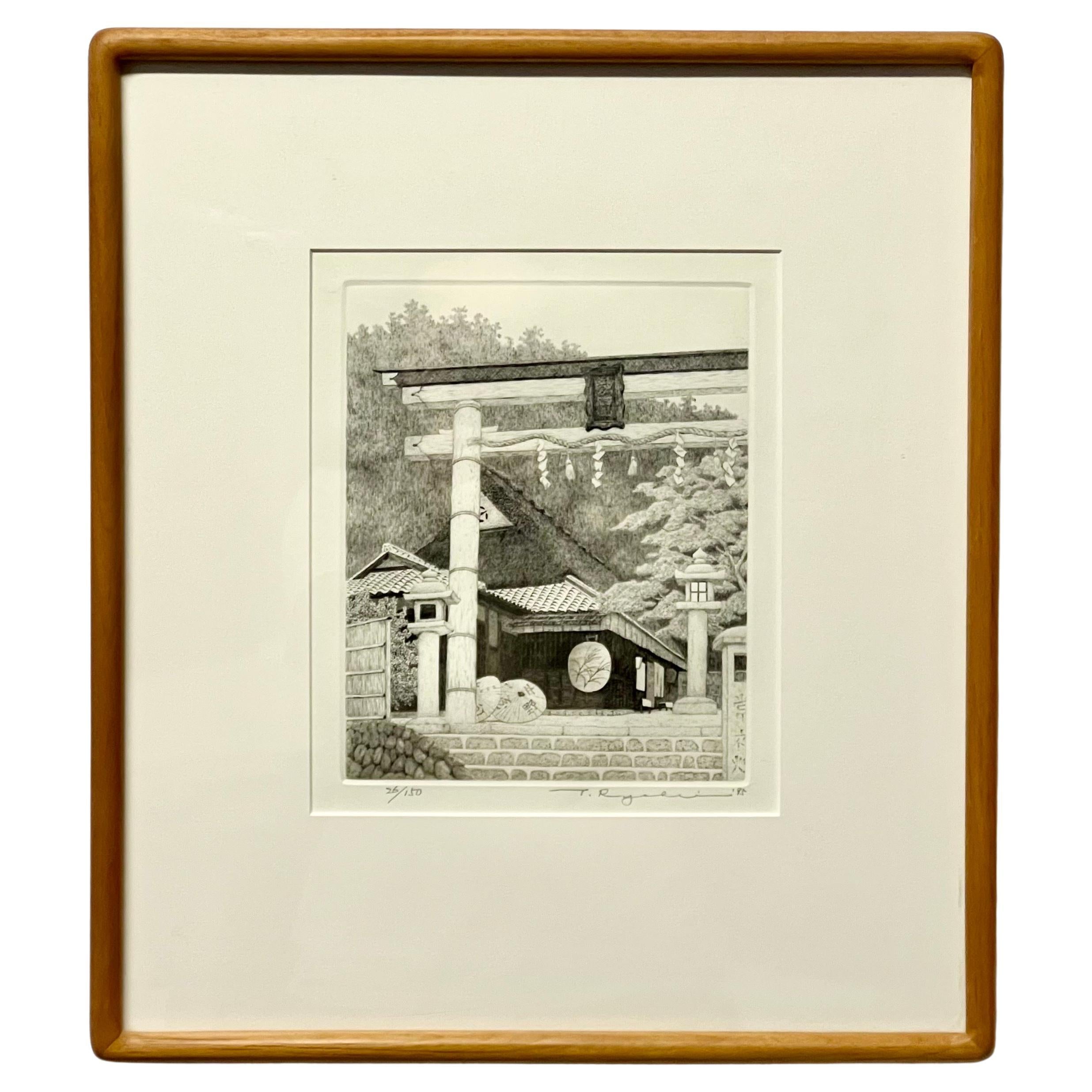 Ryohei Tanaka Etching Japan c1995