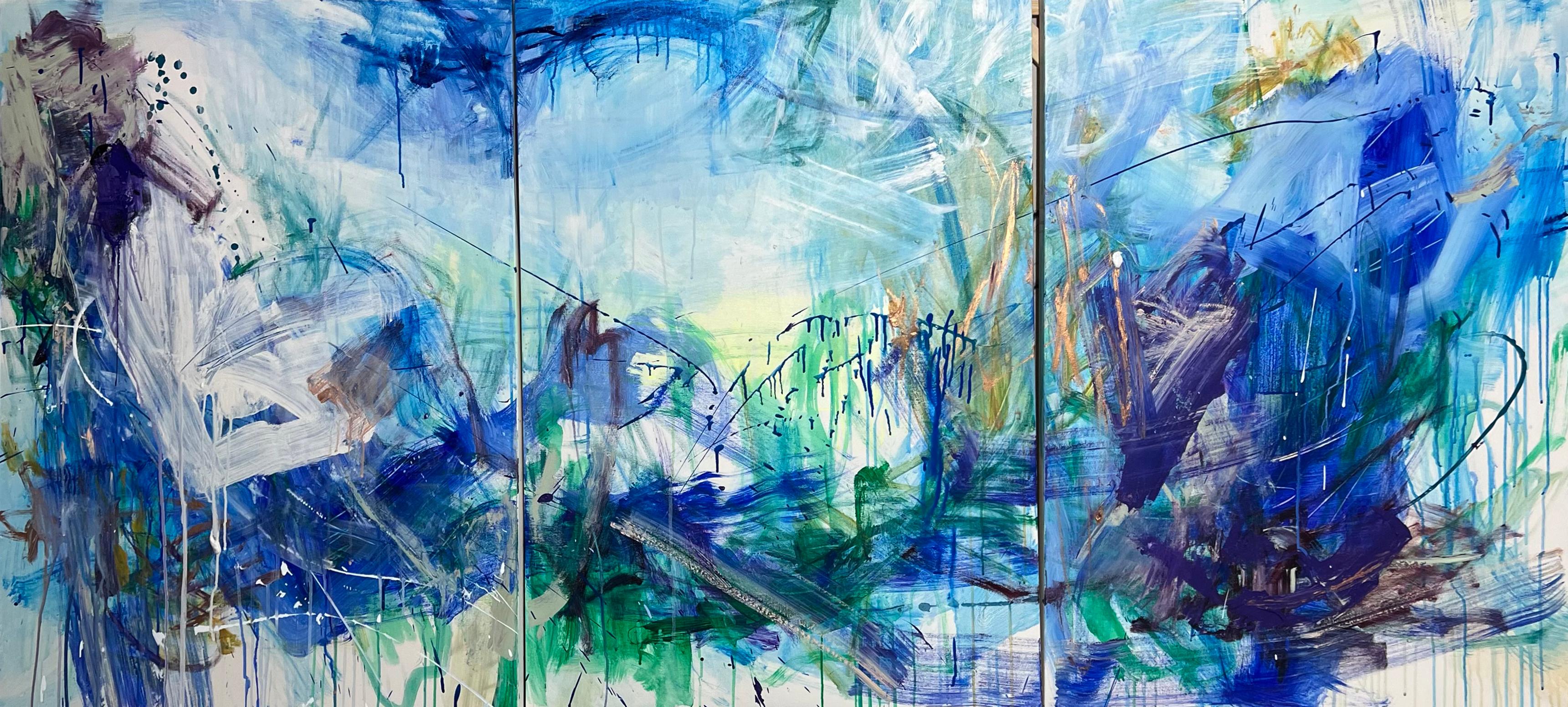 Abstract Painting di Ryoko Endo - Crescendo (trittico)