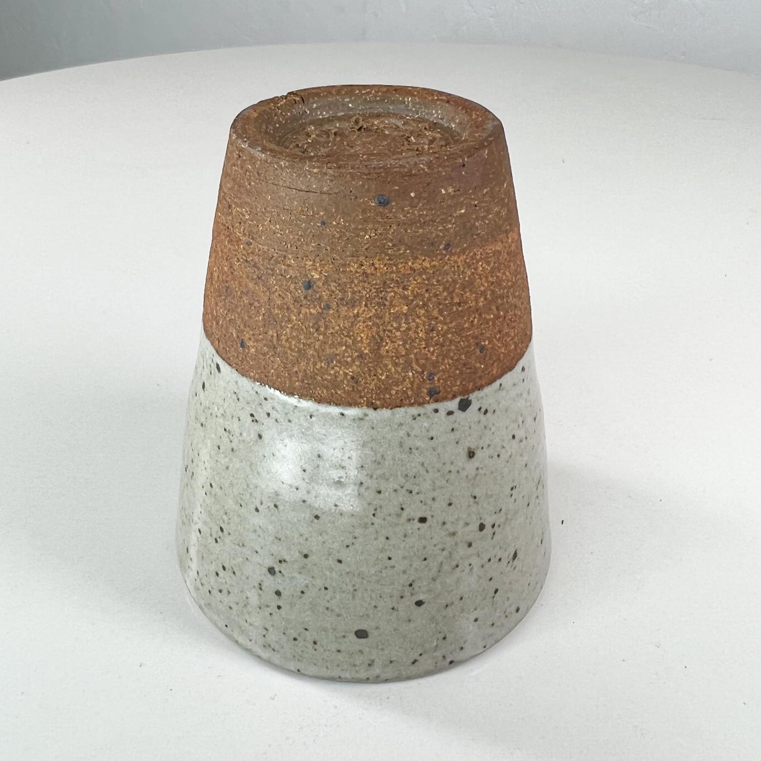 Ryoko Modern Speckled Pottery Sake Cup Japanese Ceramic Art For Sale 2