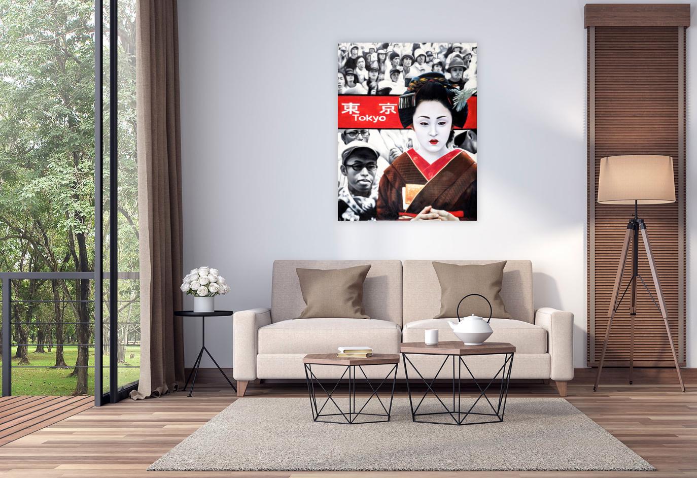 Red Tokyo : Eleganza cremisi - Painting Contemporaneo di RYOKO WATANABE