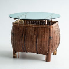 Ryosuke Harashima Contemporary Zen-Bambuskorb-Tisch