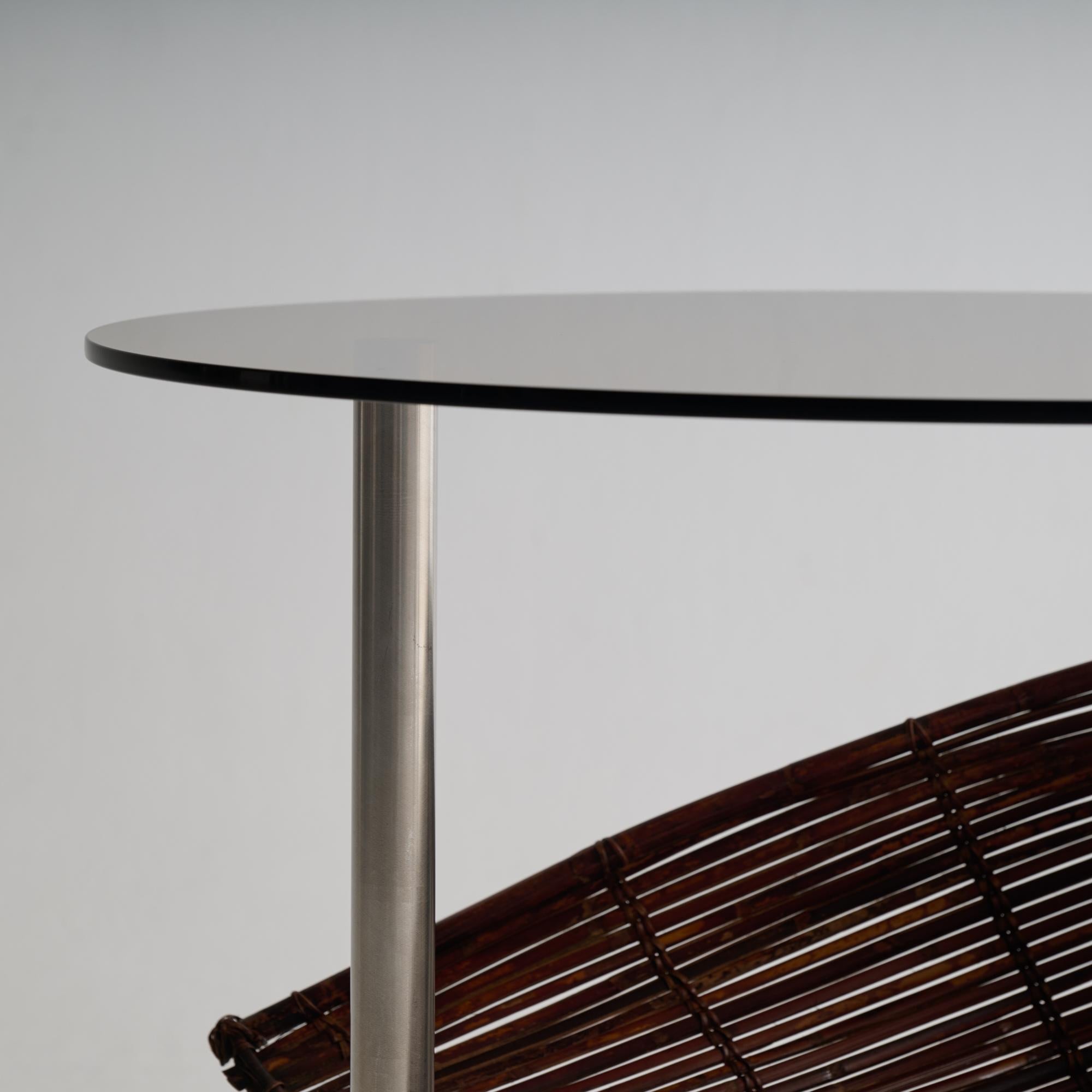 Japonais Ryosuke Harashima Table à panier en bambou zen contemporaine2 en vente