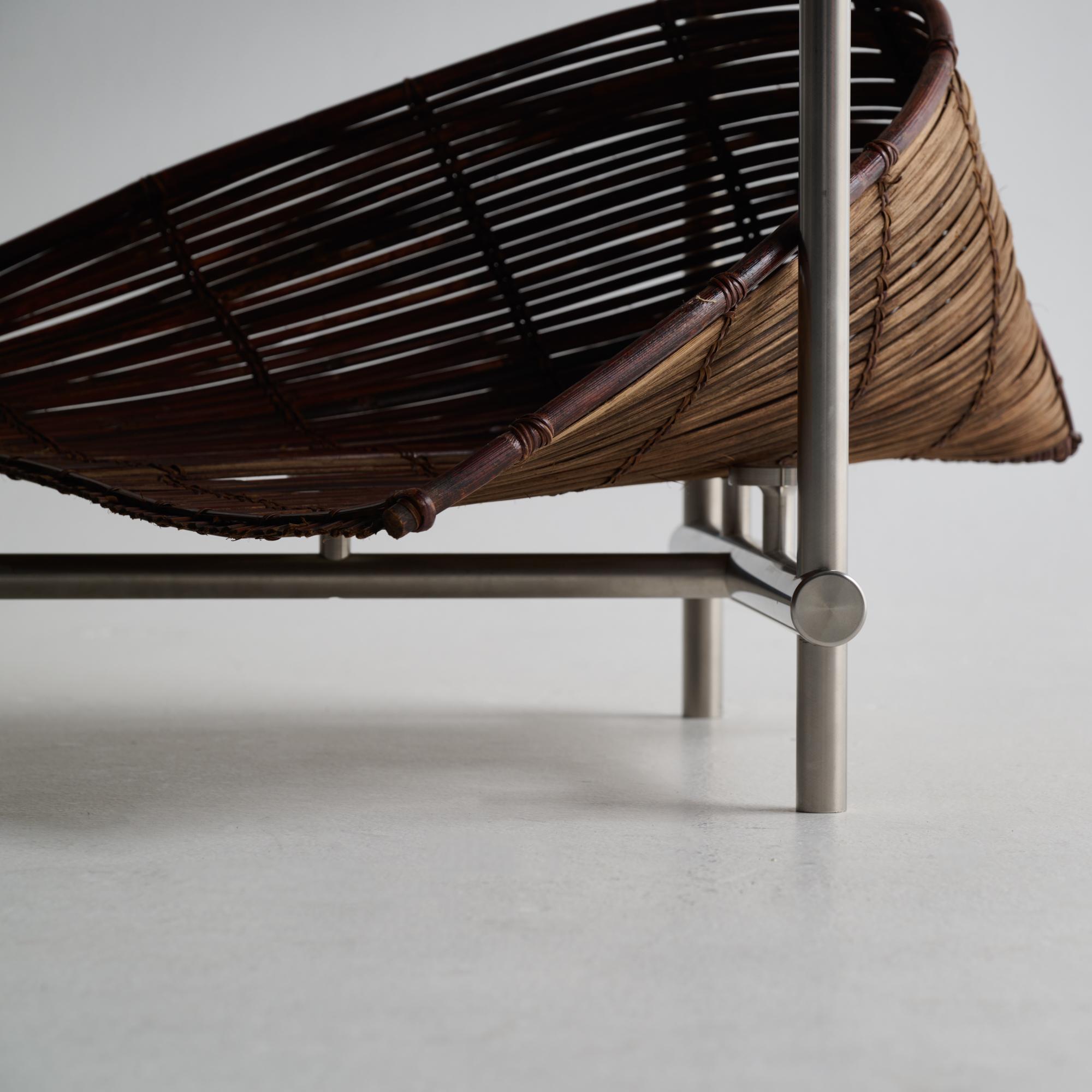 Ryosuke Harashima Table à panier en bambou zen contemporaine2 Neuf - En vente à Shibuya-ku, Tokyo