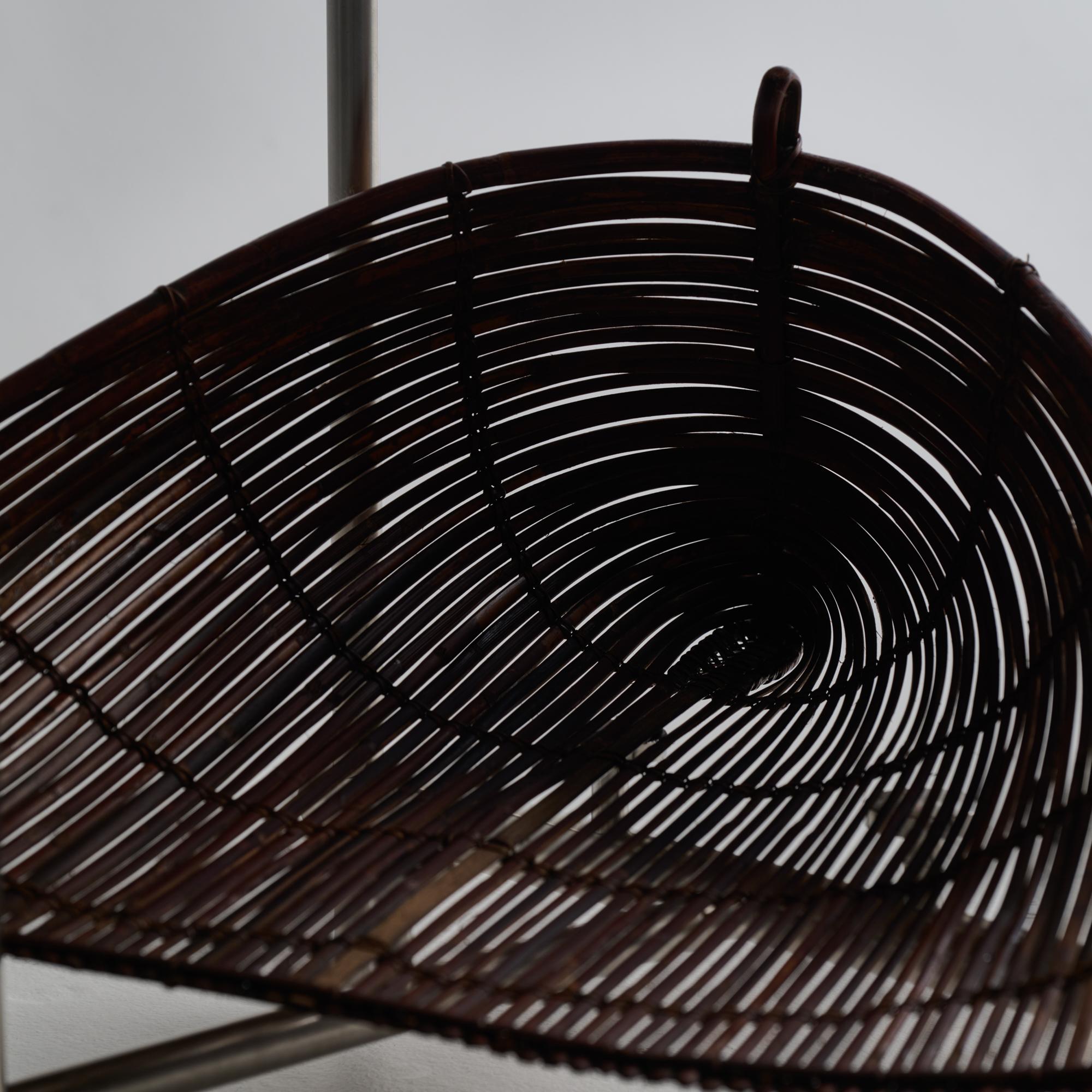 Cuivre Ryosuke Harashima Table à panier en bambou zen contemporaine2 en vente