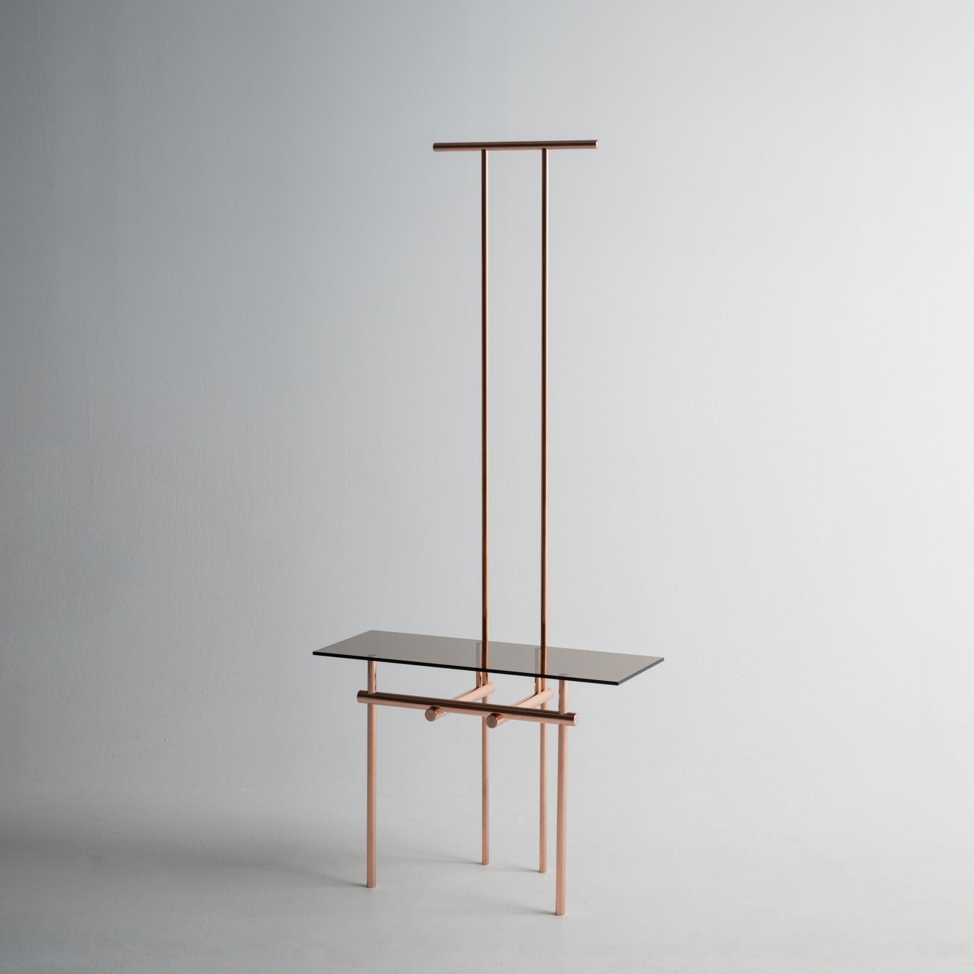 Moderno Ryosuke Harashima Supporto per stoffa in rame Zen contemporaneo in vendita