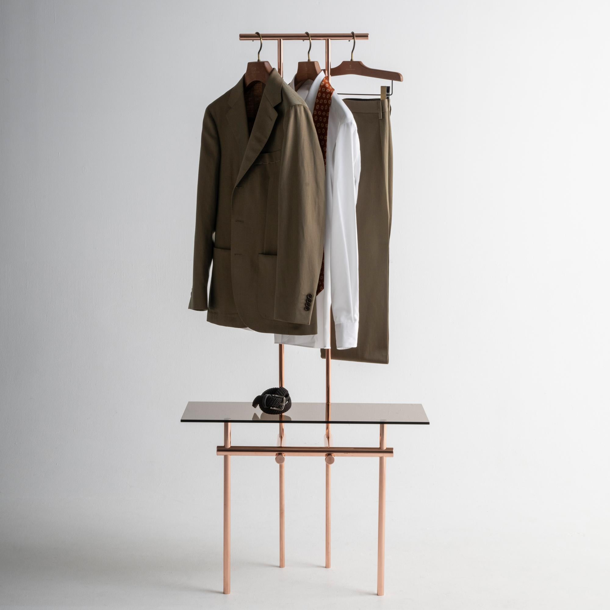Vetro Ryosuke Harashima Supporto per stoffa in rame Zen contemporaneo in vendita