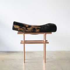 Ryosuke Harashima Tabouret zen contemporain en ébène