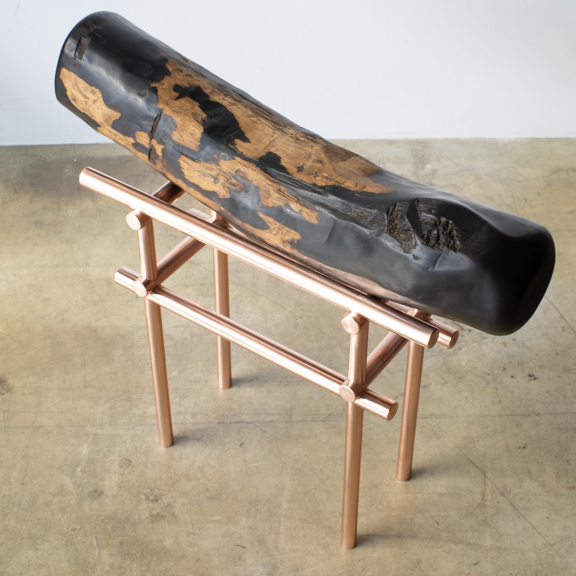 Ryosuke Harashima Tabouret zen contemporain en ébène Neuf - En vente à Shibuya-ku, Tokyo