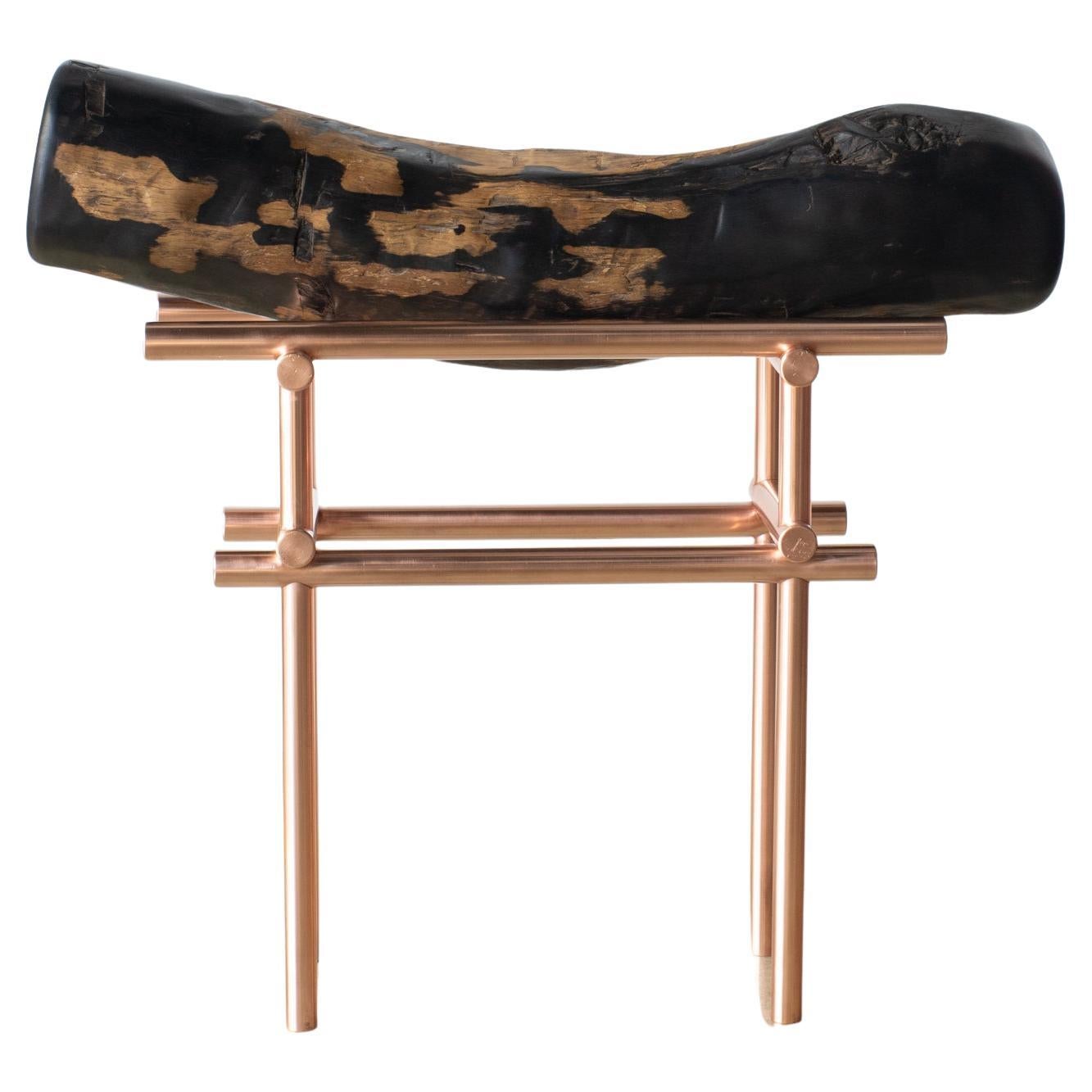 Ryosuke Harashima Tabouret zen contemporain en ébène en vente