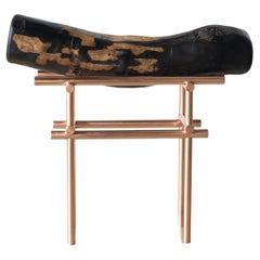 Ryosuke Harashima Tabouret zen contemporain en ébène