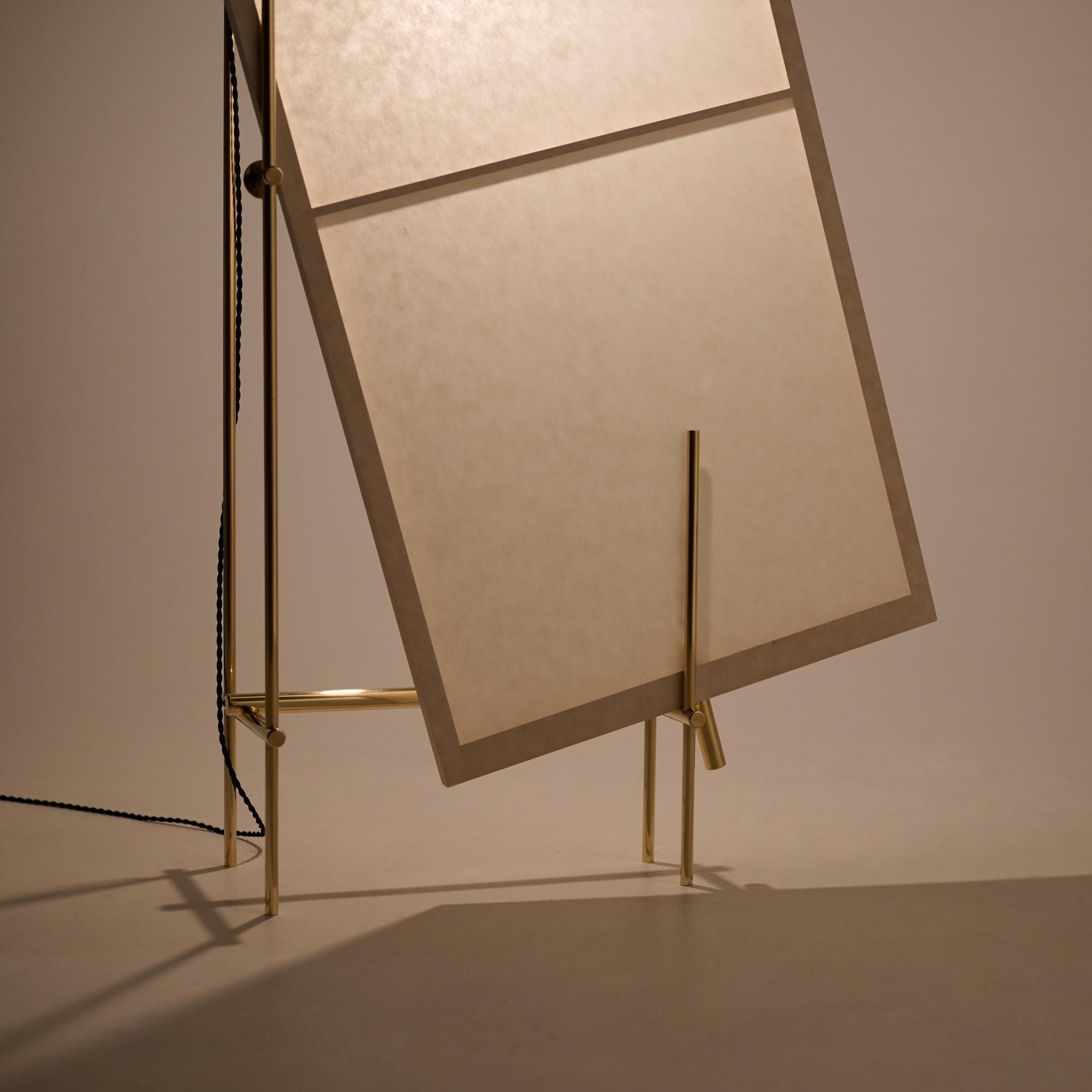 Ryosuke Harashima Lámpara de pie Zen contemporánea Papel japonés Siglo XXI y contemporáneo en venta