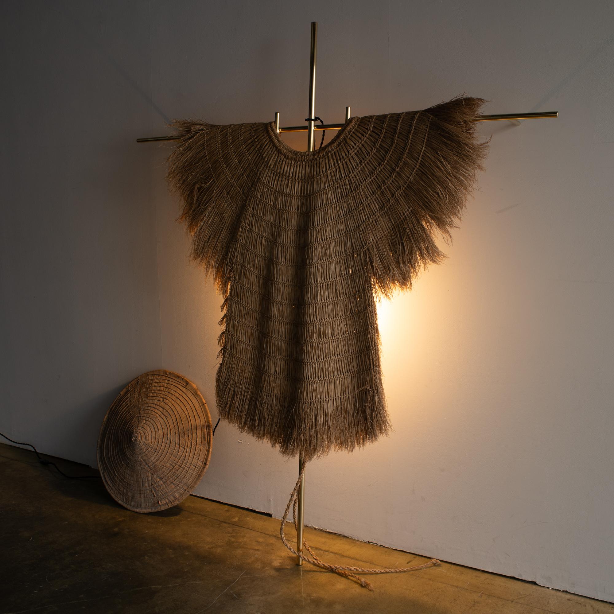 Ryosuke Harashima Lampe sculpturale zen contemporaine manteau de paille Neuf - En vente à Shibuya-ku, Tokyo