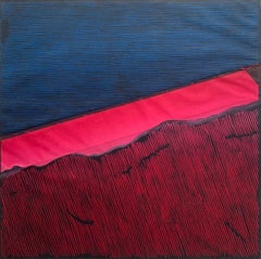 Una divisione. Woodcut, Linocut, Op art, Stampa astratta, Colorata, Arte polacca