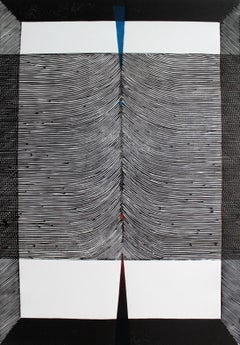 Composizione asimmetrica. Woodcut & Linocut, Op art, Stampa astratta, Arte polacca