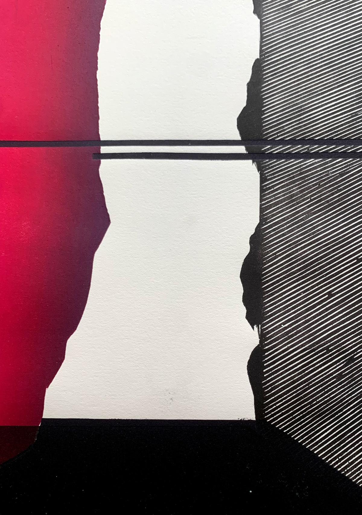Forme equivalenti. Woodcut, Linocut, Op art, Stampa astratta, Arte polacca - Print di Ryszard Gieryszewski