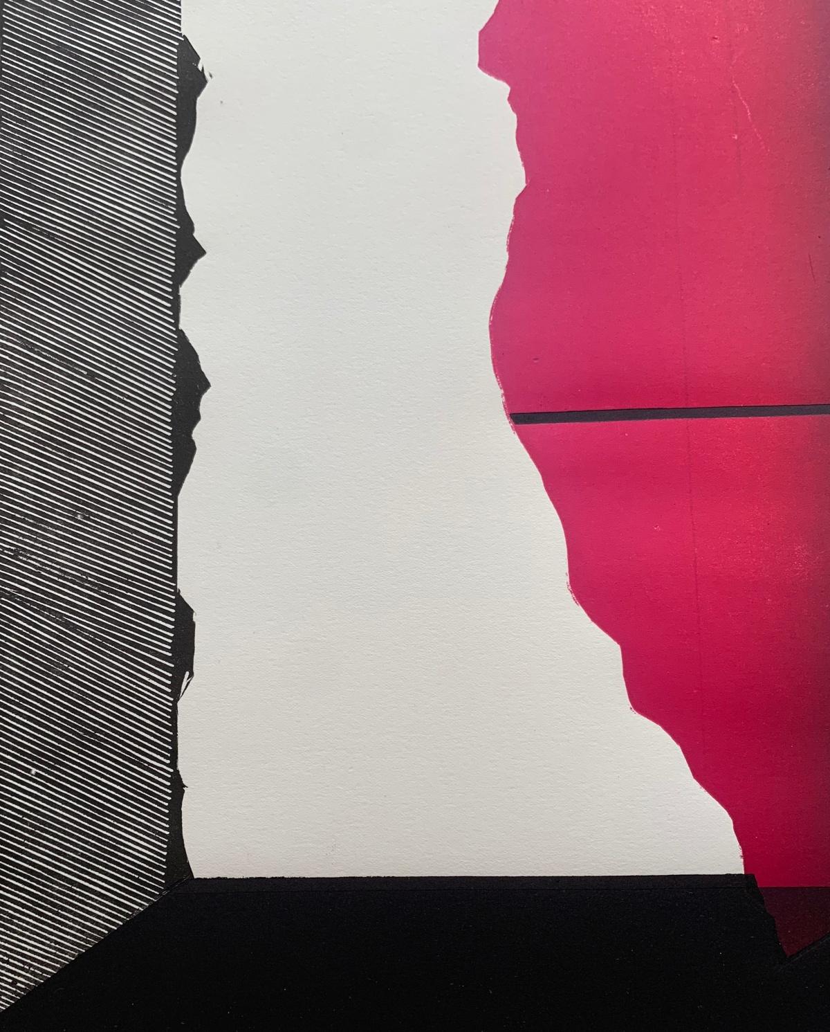 Forme equivalenti. Woodcut, Linocut, Op art, Stampa astratta, Arte polacca - Print Astratto di Ryszard Gieryszewski