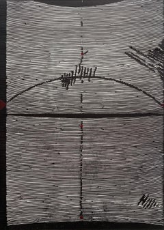 Linee: un record. Woodcut, Linocut, Op art, Stampa astratta, Arte polacca