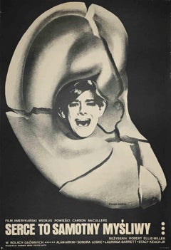 Serce to Samotny Mysliwy - Vintage Poster by Ryszard Kiwerski -Late 20th Century