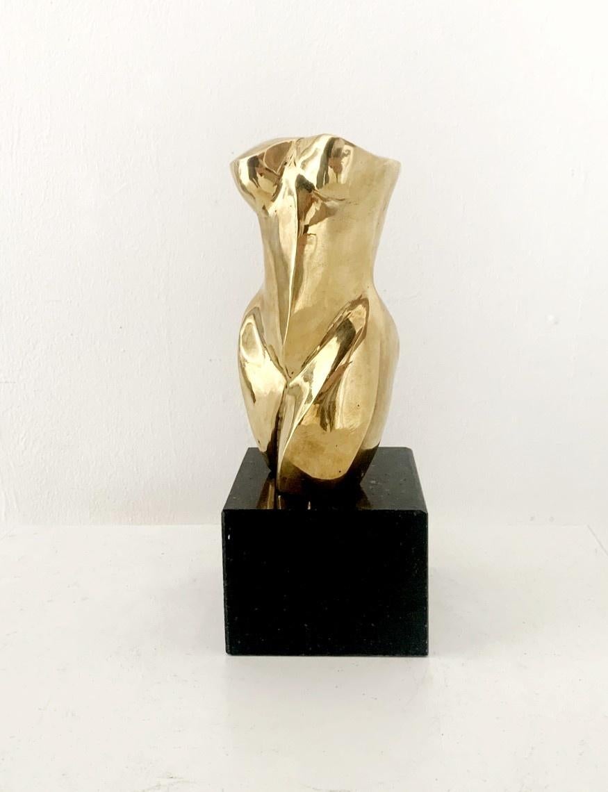 Nude - 21st Century, Contemporary Brass Figurative Sculpture, Polish art For Sale 1