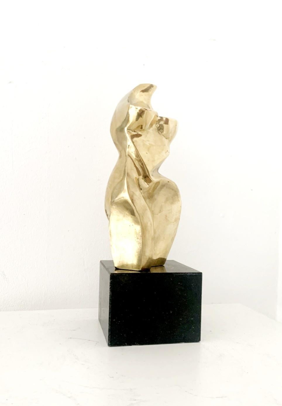 Nude - 21st Century, Contemporary Brass Figurative Sculpture, Polish art For Sale 1