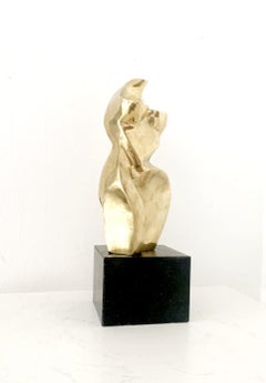 Nude - 21st Century, Contemporary Brass Figurative Sculpture, Polish art