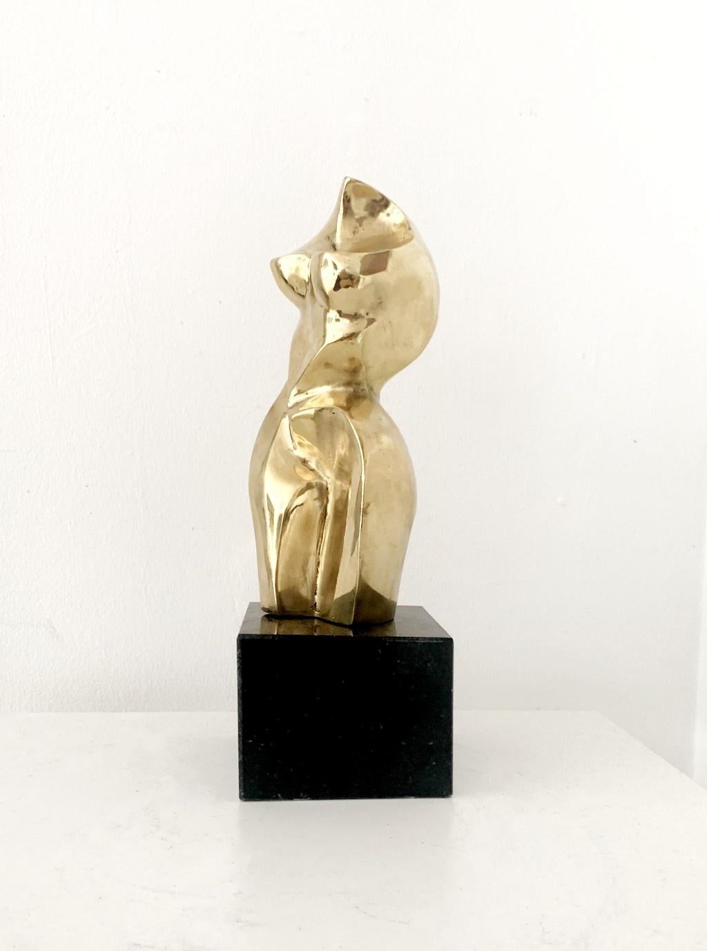 Nudo - 21° secolo, Scultura figurativa contemporanea in ottone, arte polacca in vendita 1