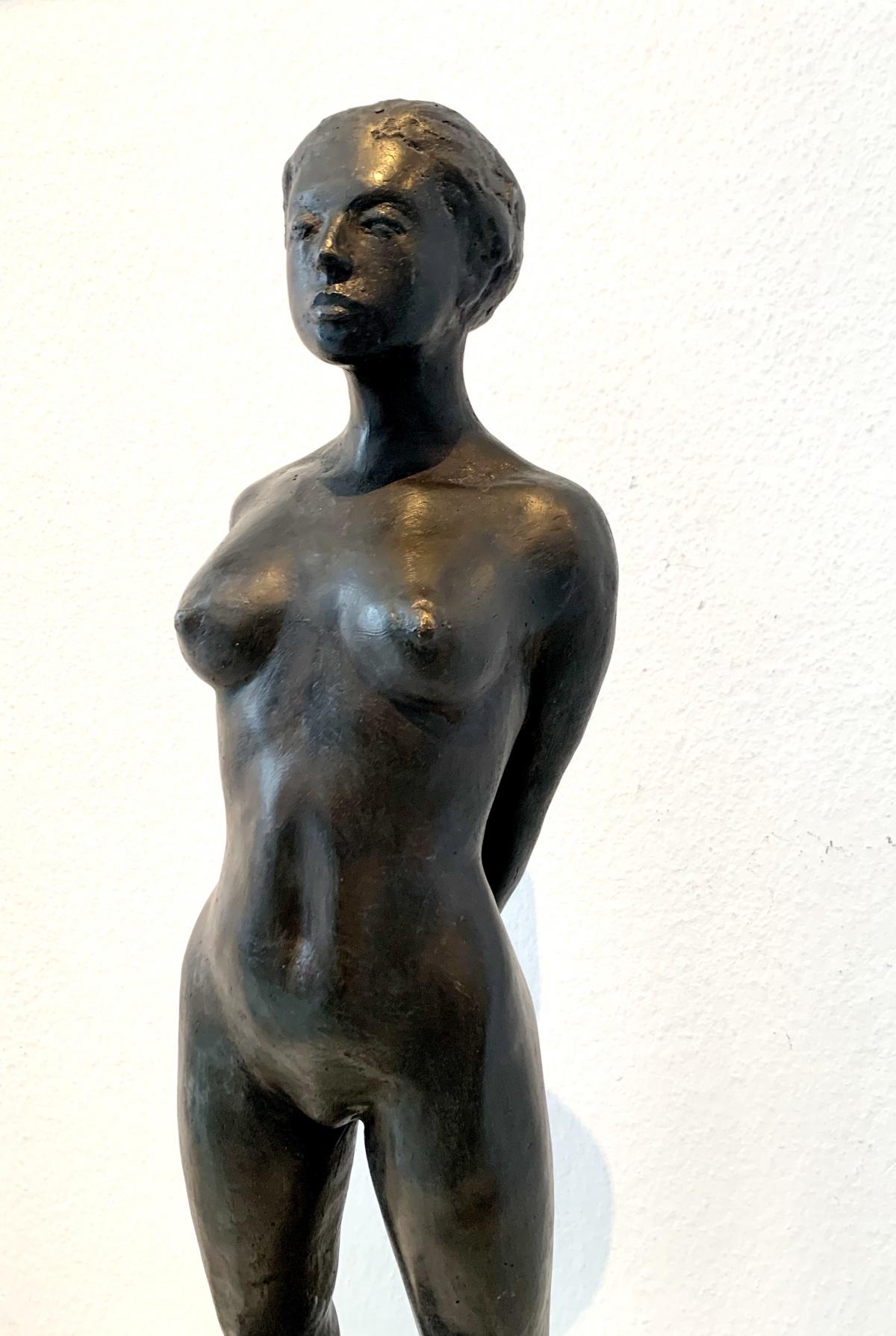 Woman - 21st Century, Contemporary Bronze Figurative Sculpture, Female Nude - Gold Nude Sculpture by Ryszard Piotrowski