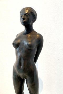 Donna - 21° secolo, Scultura figurativa contemporanea in bronzo, Nudo femminile