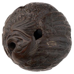 Ryusa Manju netsuke depicting a phénix