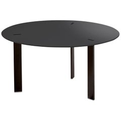 Viccarbe Ryutaro Coffee Table, Black Finish Diamter 23 inches by Víctor Carrasco