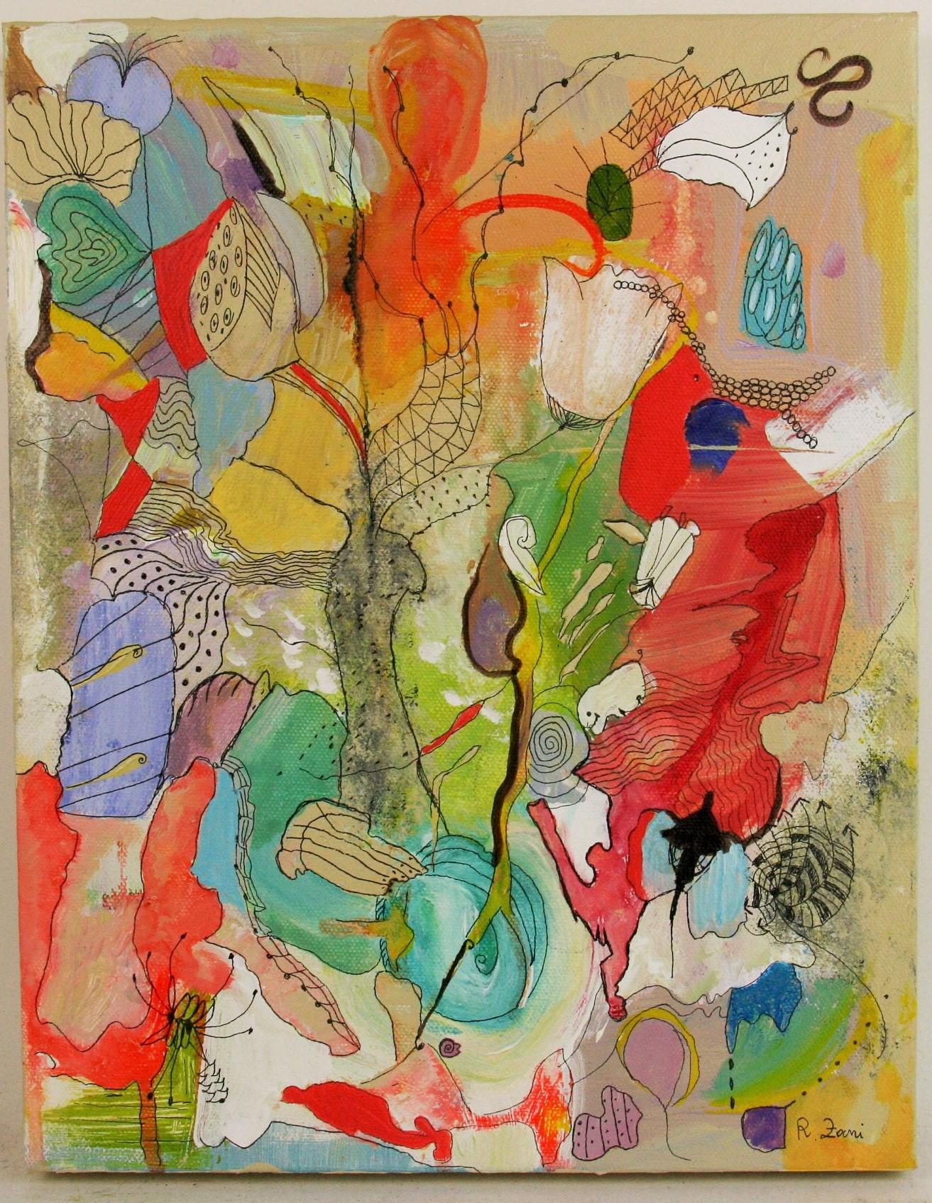 Abstract Painting di R.Zani - Pittura astratta fantasy a tecnica mista #1