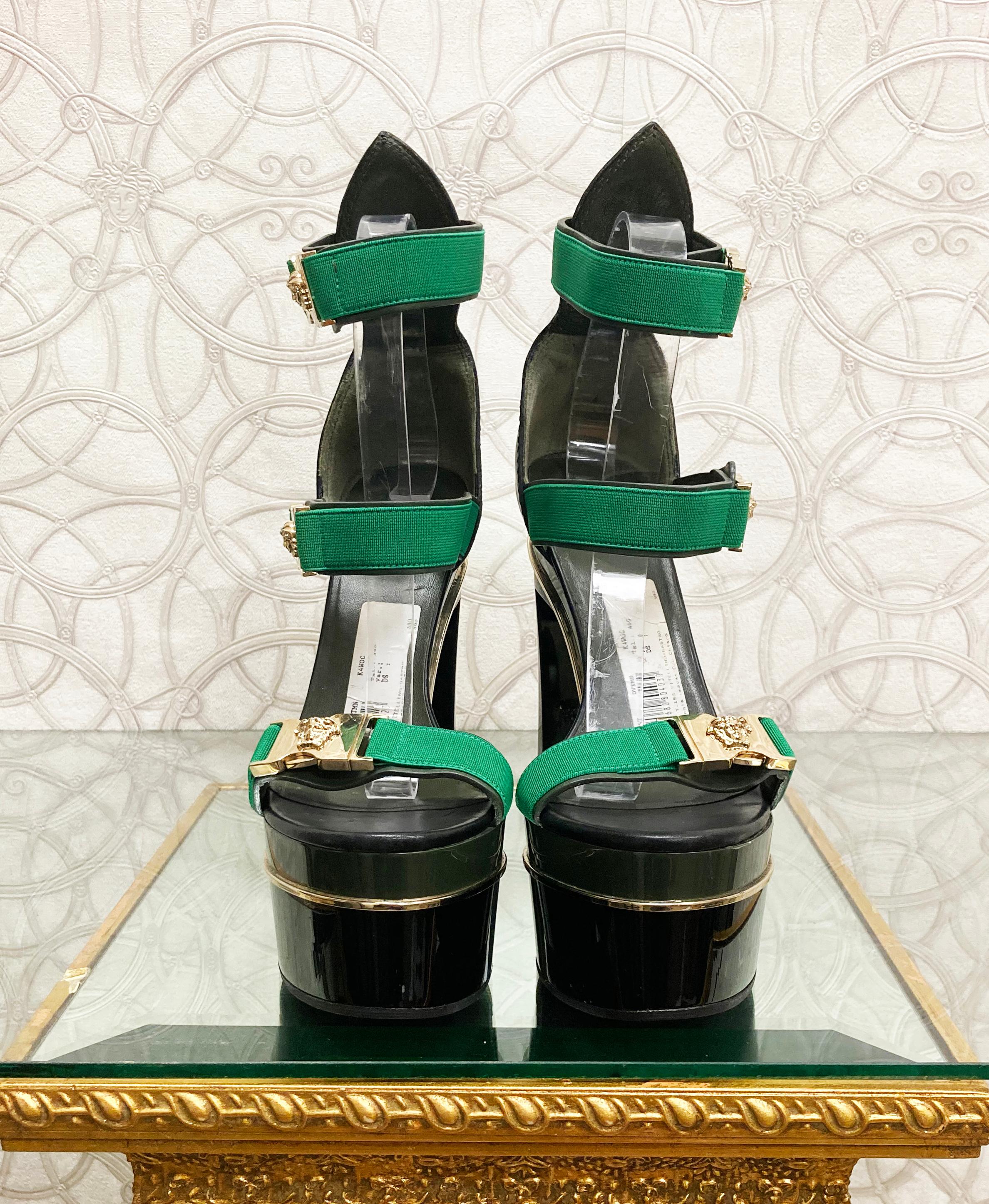 versace green heels