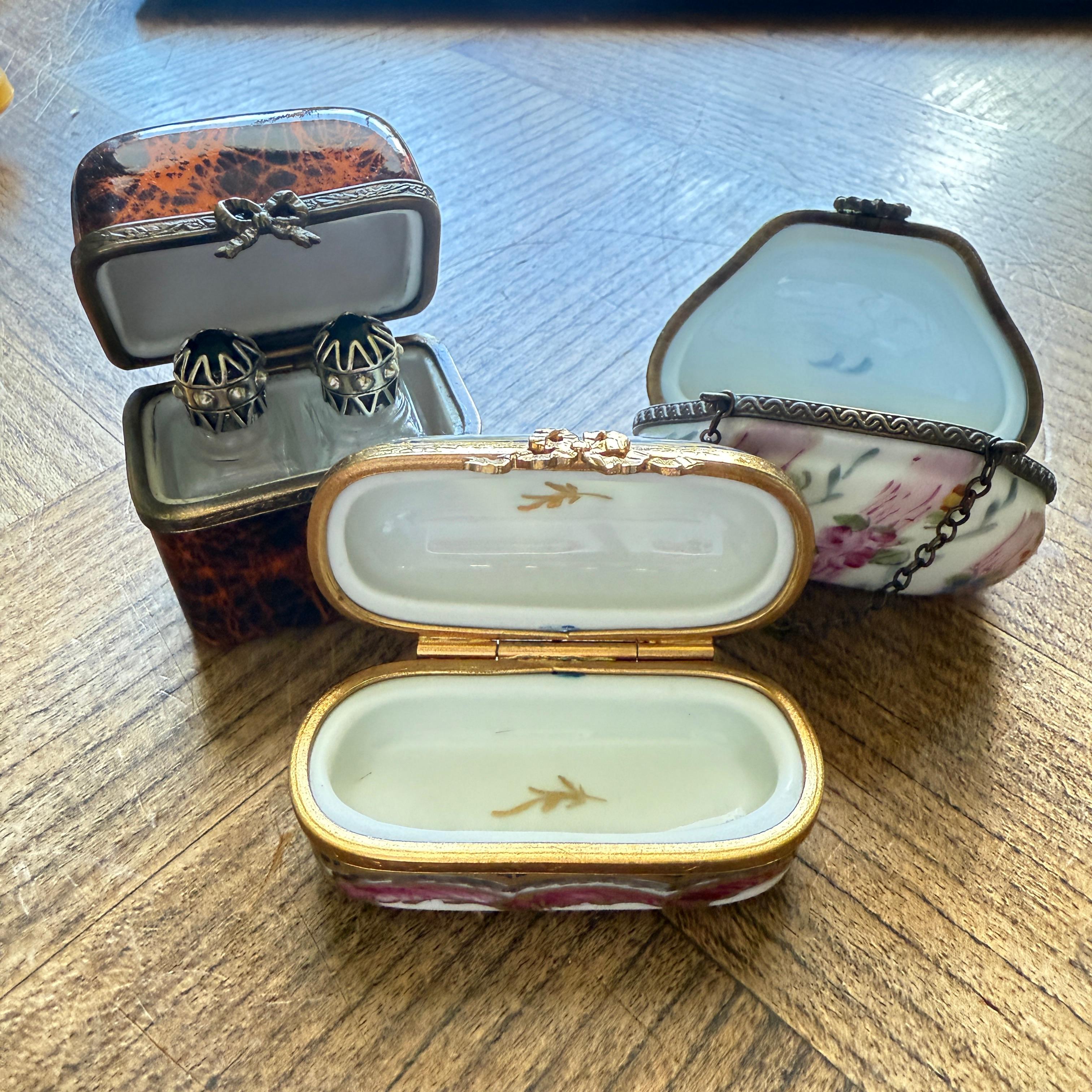 International Style S/3 Limoges Boxes - (private listing for Teresa)