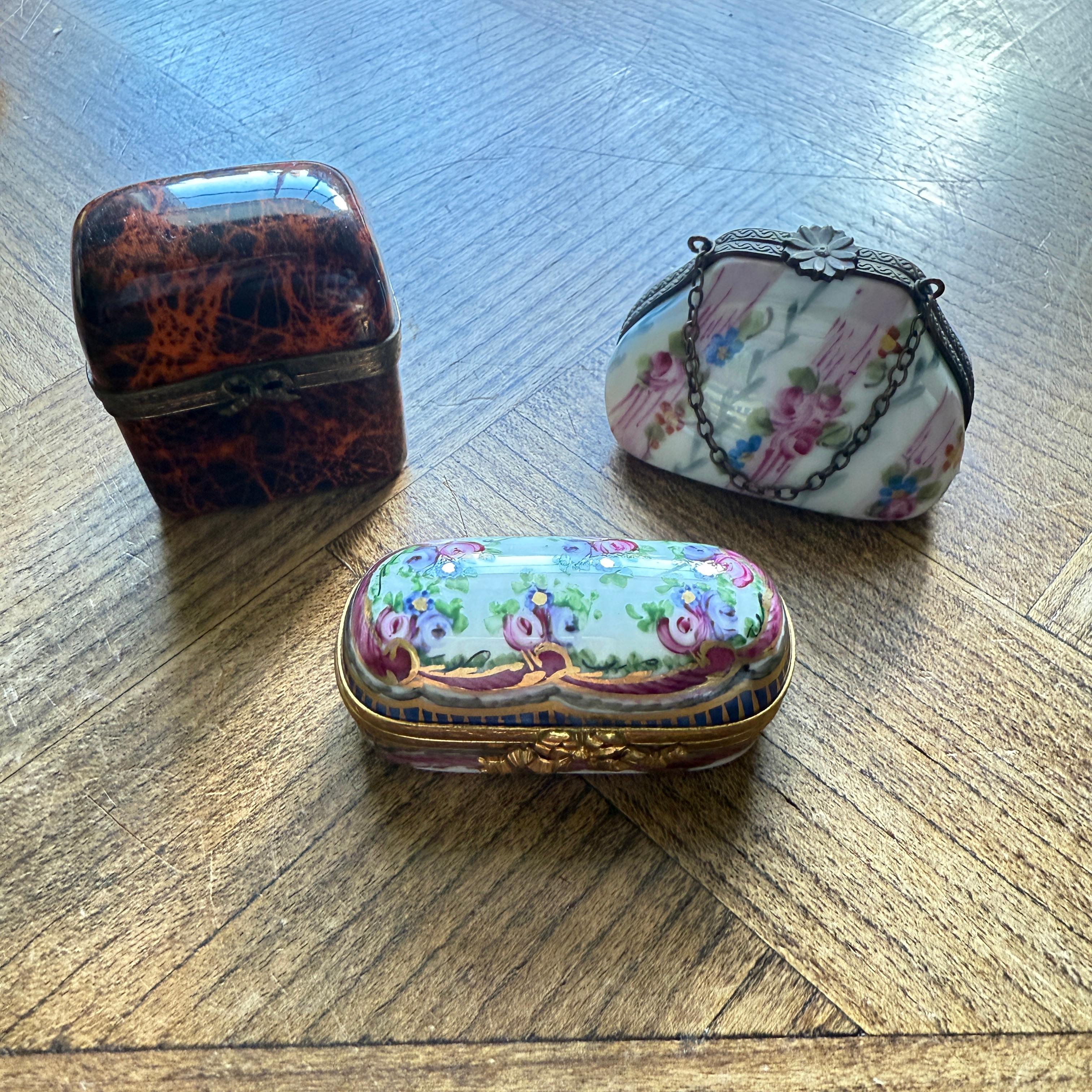 French S/3 Limoges Boxes - (private listing for Teresa)