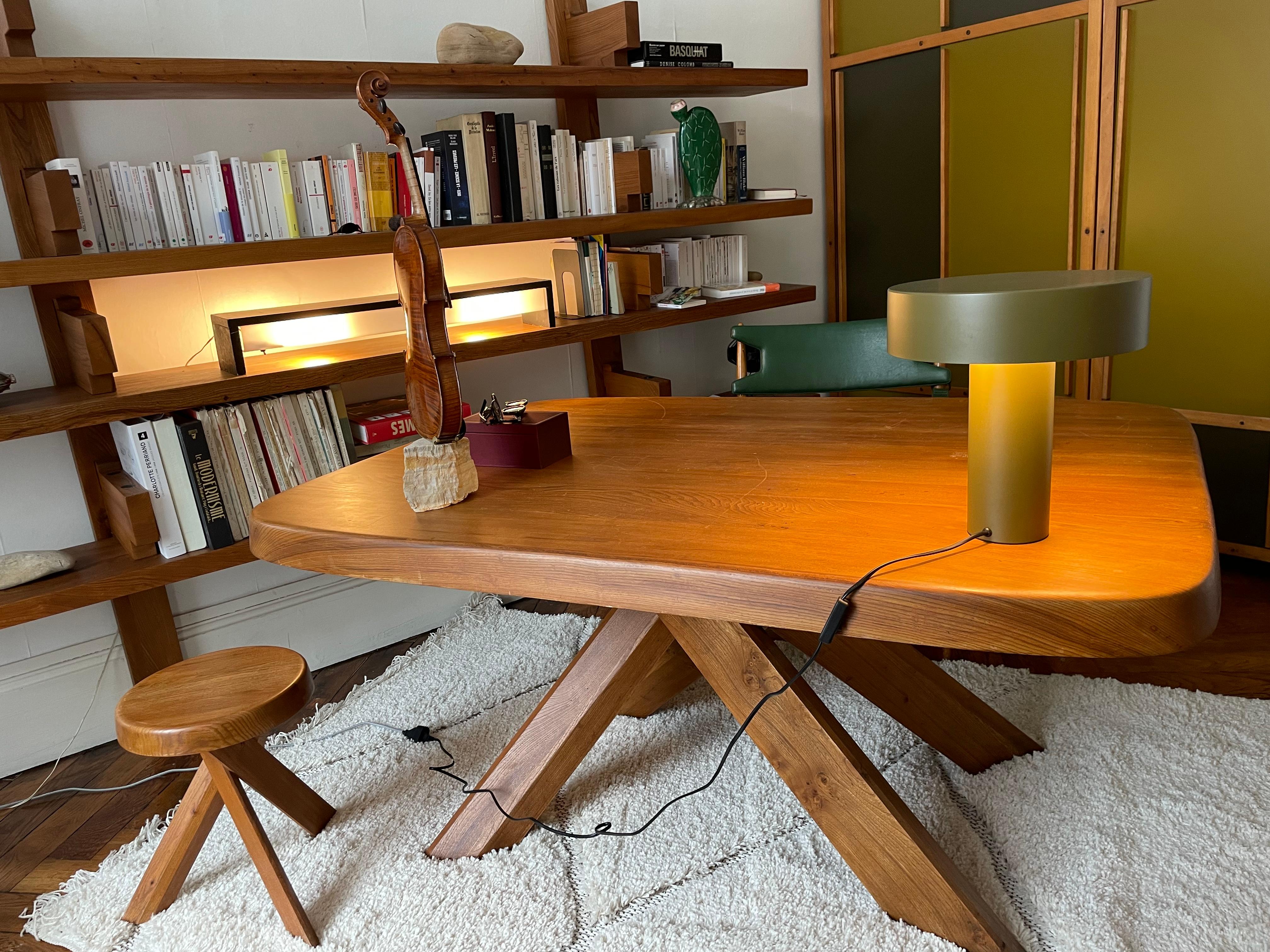 S 31 A Stool by Pierre Chapo from 1978 in French Elm For Sale 1